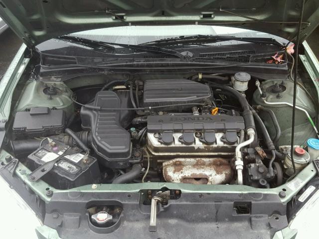 2HGES16304H626710 - 2004 HONDA CIVIC DX V GREEN photo 7