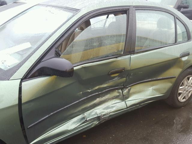 2HGES16304H626710 - 2004 HONDA CIVIC DX V GREEN photo 9