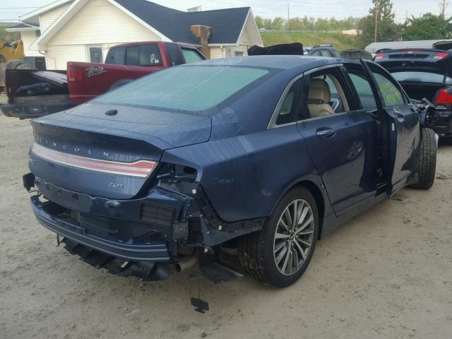 3LN6L5C90JR605464 - 2018 LINCOLN MKZ SELECT BLUE photo 4