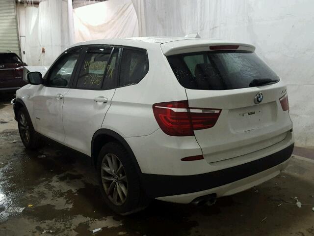 5UXWX9C56D0A29687 - 2013 BMW X3 XDRIVE2 WHITE photo 3