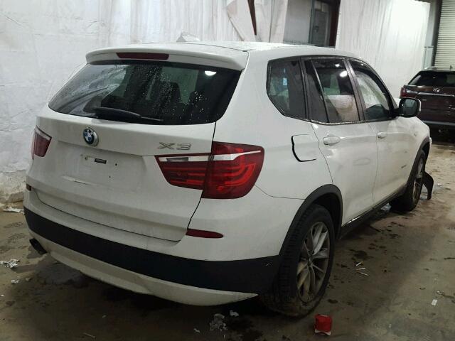 5UXWX9C56D0A29687 - 2013 BMW X3 XDRIVE2 WHITE photo 4