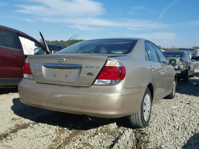 4T1BE32K45U047103 - 2005 TOYOTA CAMRY LE GOLD photo 4