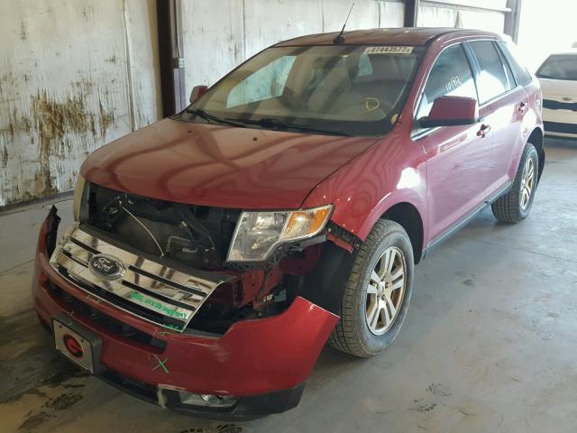 2FMDK38C87BB68078 - 2007 FORD EDGE SEL RED photo 2