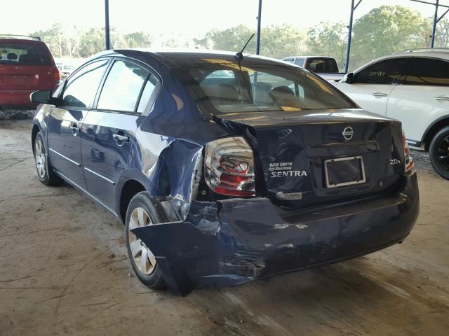 3N1AB61E97L719551 - 2007 NISSAN SENTRA 2.0 BLUE photo 3