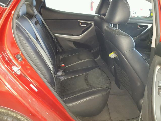 KMHDH4AE9CU310913 - 2012 HYUNDAI ELANTRA GL RED photo 6