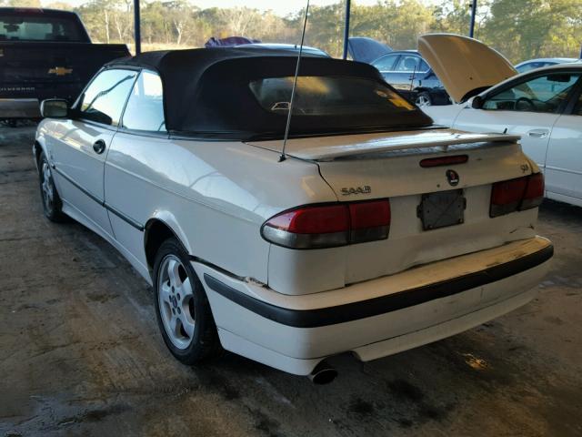 YS3DF78K917000689 - 2001 SAAB 9-3 SE WHITE photo 3