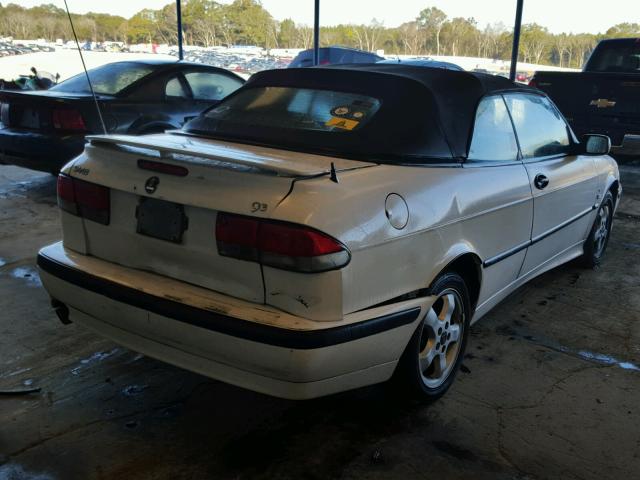 YS3DF78K917000689 - 2001 SAAB 9-3 SE WHITE photo 4