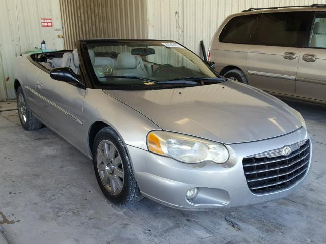 1C3EL65R74N123816 - 2004 CHRYSLER SEBRING LI SILVER photo 1