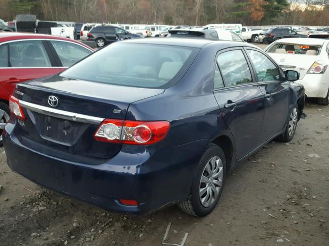 2T1BU4EE5CC790690 - 2012 TOYOTA COROLLA BA BLUE photo 4