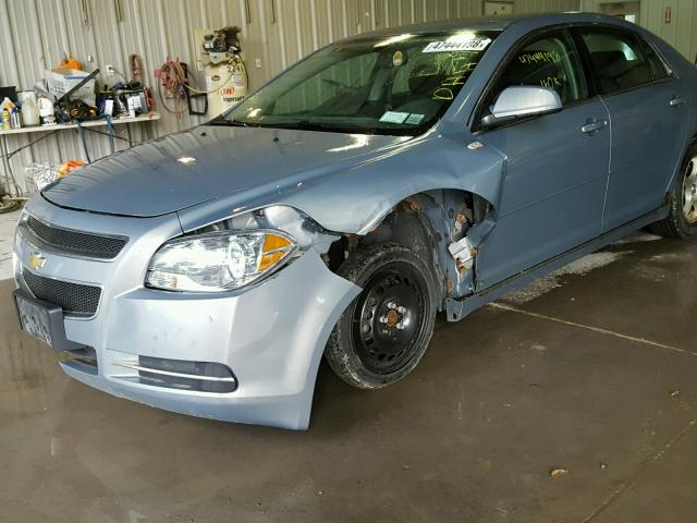 1G1ZH57B98F165695 - 2008 CHEVROLET MALIBU 1LT BLUE photo 9