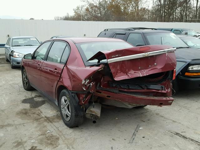 1G1ZS58F67F275685 - 2007 CHEVROLET MALIBU LS RED photo 3