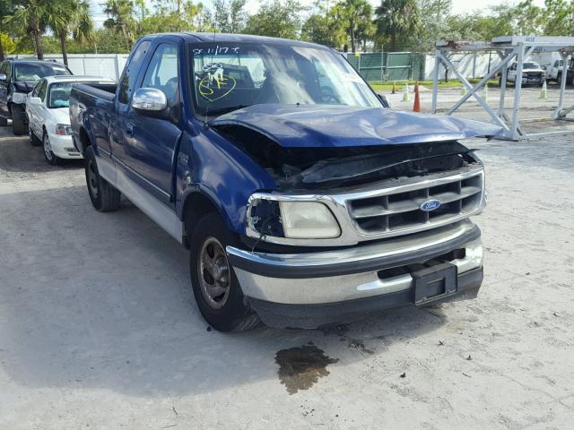 1FTDX1728VKB81015 - 1997 FORD F150 BLUE photo 1