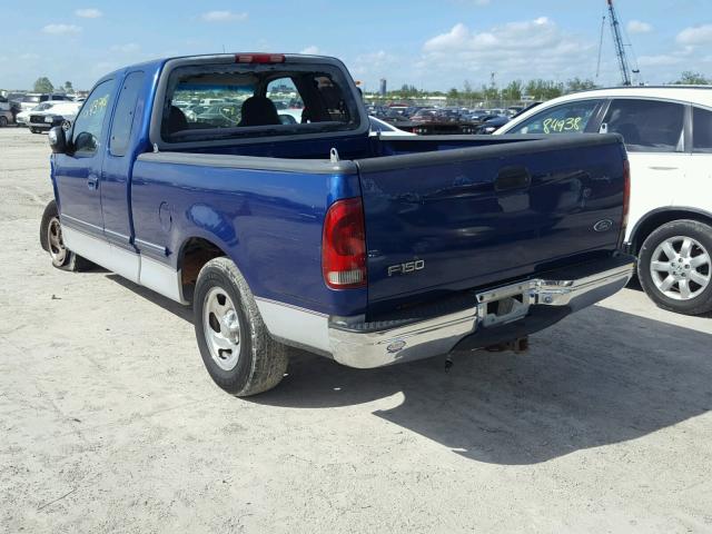 1FTDX1728VKB81015 - 1997 FORD F150 BLUE photo 3