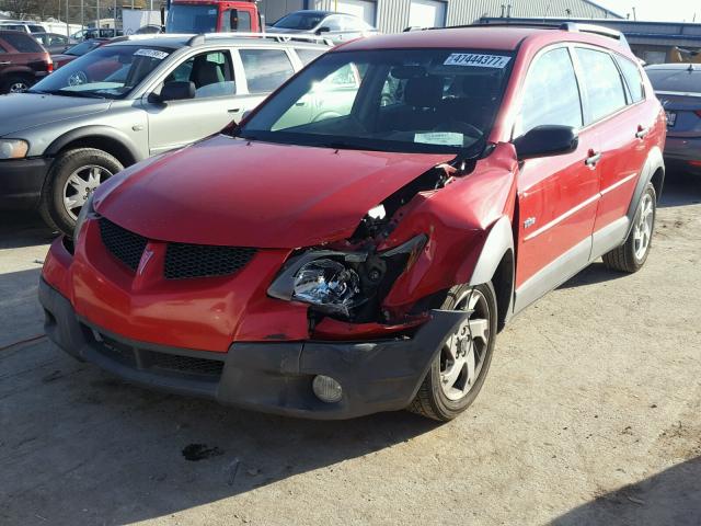 5Y2SL62843Z419863 - 2003 PONTIAC VIBE RED photo 2