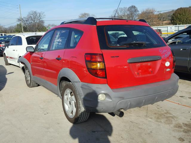 5Y2SL62843Z419863 - 2003 PONTIAC VIBE RED photo 3