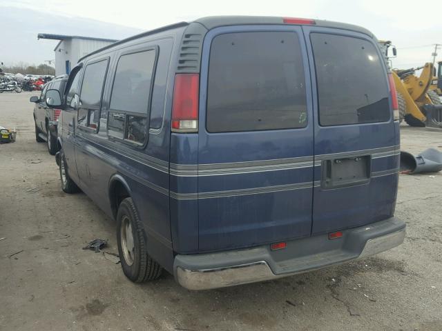 1GBFG15M6V1087772 - 1997 CHEVROLET EXPRESS G1 BLUE photo 3