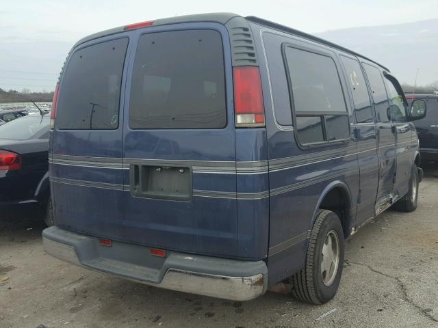 1GBFG15M6V1087772 - 1997 CHEVROLET EXPRESS G1 BLUE photo 4