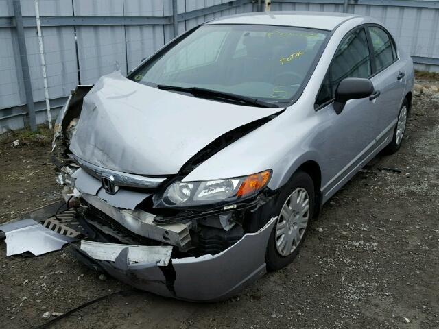 2HGFA16377H017335 - 2007 HONDA CIVIC DX SILVER photo 2