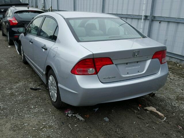 2HGFA16377H017335 - 2007 HONDA CIVIC DX SILVER photo 3