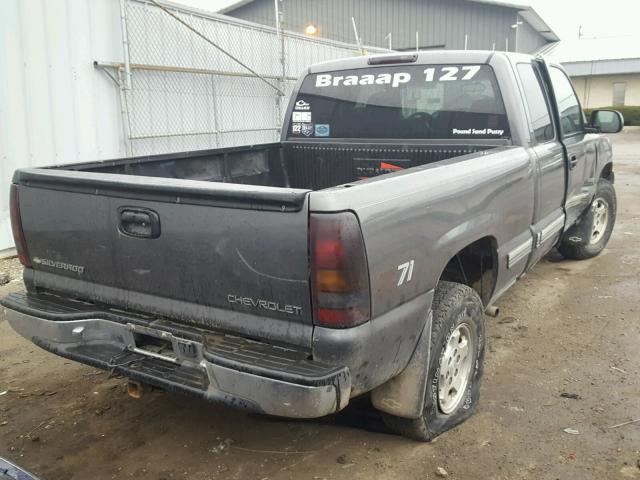 1GCEK19T5YE235446 - 2000 CHEVROLET SILVERADO GRAY photo 4