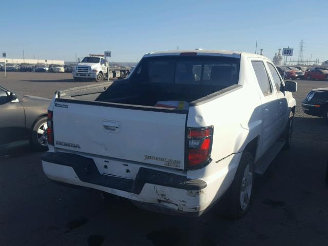 5FPYK1F56CB458533 - 2012 HONDA RIDGELINE WHITE photo 4