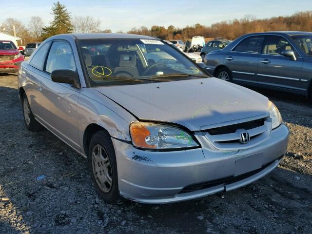 1HGEM22542L096863 - 2002 HONDA CIVIC LX GRAY photo 1