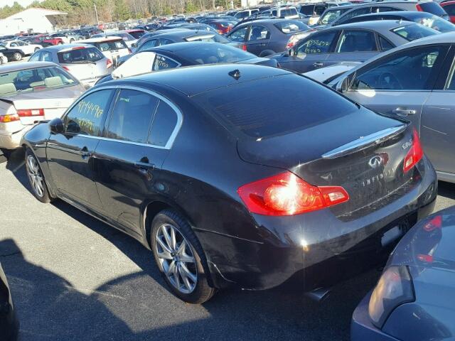 JNKCV61F49M357819 - 2009 INFINITI G37 BLACK photo 3