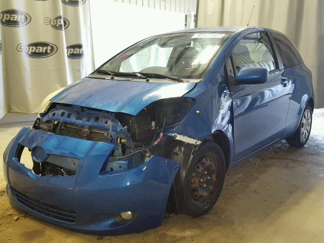 JTDJT923475115592 - 2007 TOYOTA YARIS BLUE photo 2