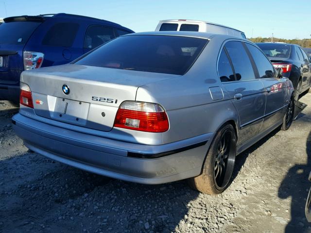 WBADT43441GF59767 - 2001 BMW 525 I AUTO SILVER photo 4