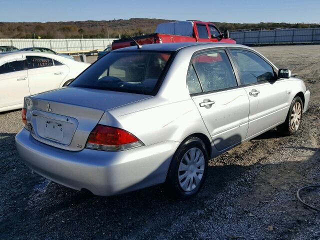 JA3AJ26E76U008676 - 2006 MITSUBISHI LANCER ES SILVER photo 4