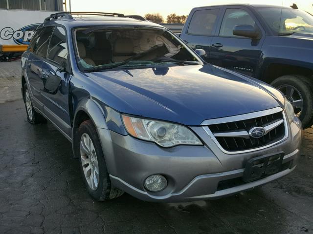 4S4BP86C684335686 - 2008 SUBARU OUTBACK 3. BLUE photo 1