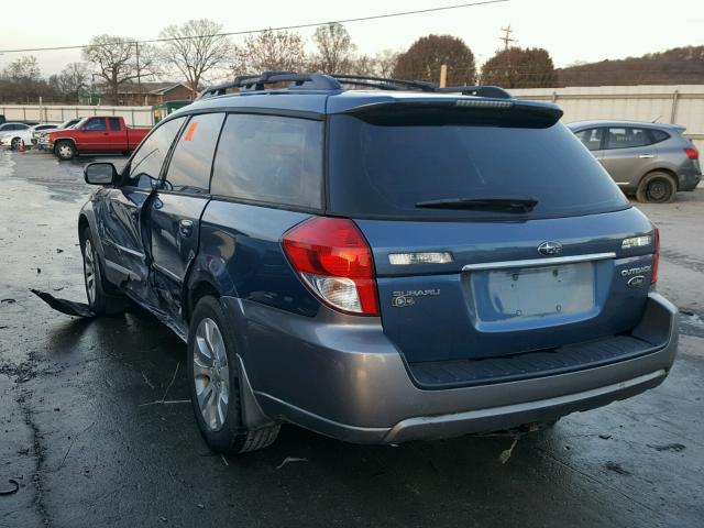 4S4BP86C684335686 - 2008 SUBARU OUTBACK 3. BLUE photo 3