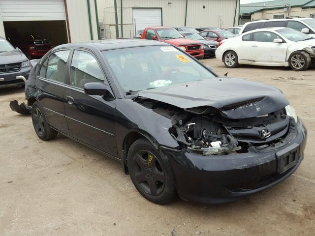 1HGES26765L005467 - 2005 HONDA CIVIC EX BLACK photo 1