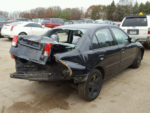 1HGES26765L005467 - 2005 HONDA CIVIC EX BLACK photo 4