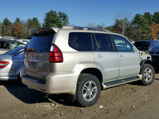 JTJBT20XX80166351 - 2008 LEXUS GX 470 GOLD photo 4