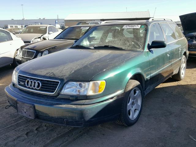 WAUJC84A2VN008671 - 1997 AUDI A6 QUATTRO GREEN photo 2