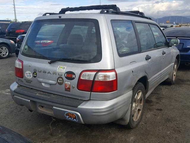 JF1SF656X2H732038 - 2002 SUBARU FORESTER S GRAY photo 4