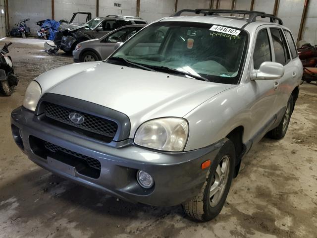 KM8SC73D93U435812 - 2003 HYUNDAI SANTA FE G SILVER photo 2