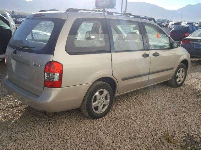 JM3LW28G510176107 - 2001 MAZDA MPV WAGON GOLD photo 4