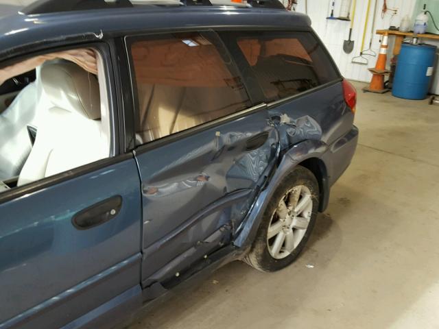 4S4BP61CX67301693 - 2006 SUBARU LEGACY OUT BLUE photo 9