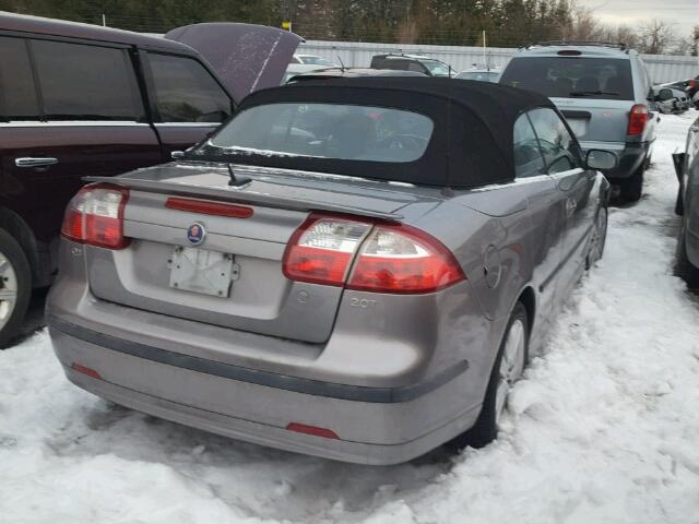 YS3FD76Y276103960 - 2007 SAAB 9-3 2.0T GRAY photo 4