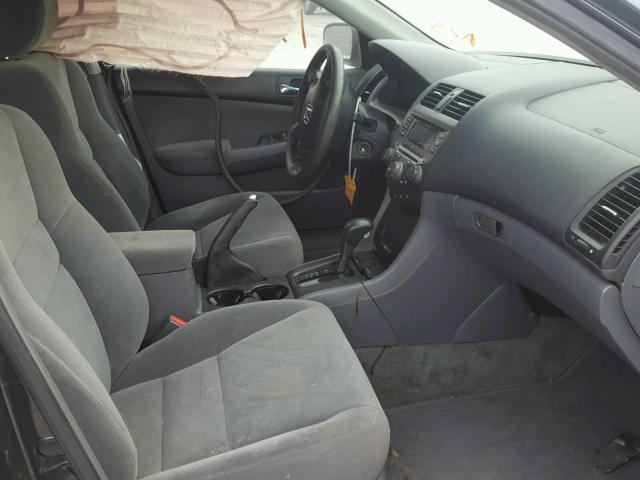 1HGCM66377A032102 - 2007 HONDA ACCORD LX BLACK photo 5