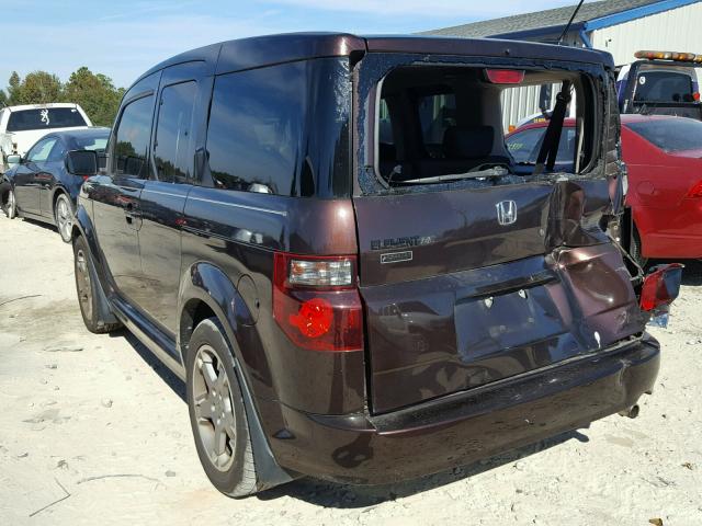 5J6YH18928L014152 - 2008 HONDA ELEMENT SC BROWN photo 3