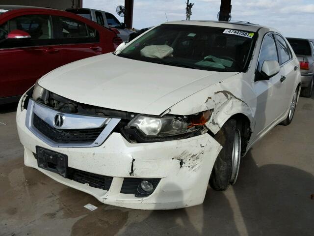 JH4CU26669C017601 - 2009 ACURA TSX WHITE photo 2