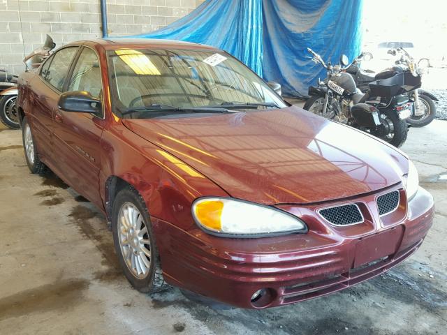 1G2NF52T41M659125 - 2001 PONTIAC GRAND AM S BURGUNDY photo 1