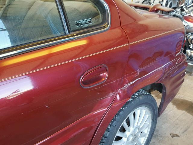 1G2NF52T41M659125 - 2001 PONTIAC GRAND AM S BURGUNDY photo 9