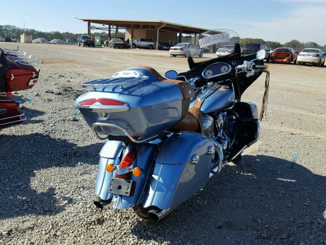 56KTRAAA5G3333197 - 2016 INDIAN MOTORCYCLE CO. ROADMASTER BLUE photo 4
