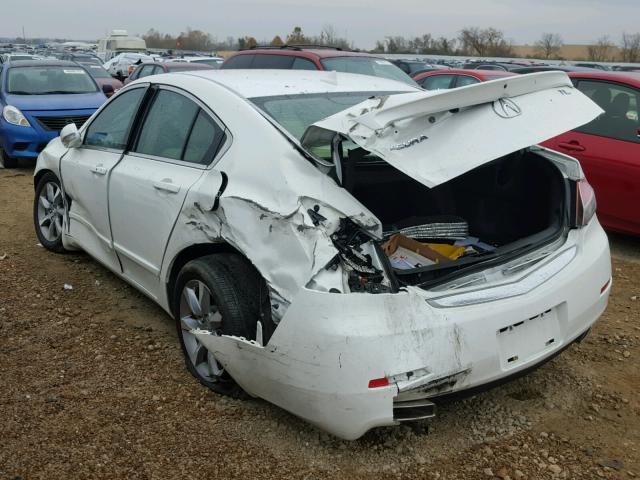 19UUA8F51CA040037 - 2012 ACURA TL WHITE photo 3