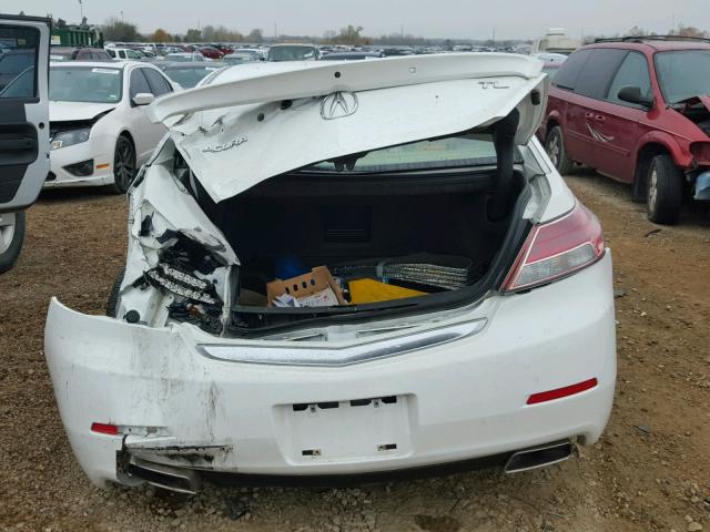 19UUA8F51CA040037 - 2012 ACURA TL WHITE photo 9