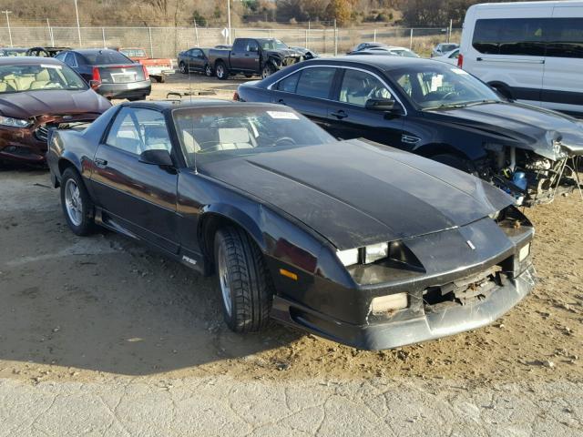 1G1FP23E0ML143343 - 1991 CHEVROLET CAMARO RS BLACK photo 1